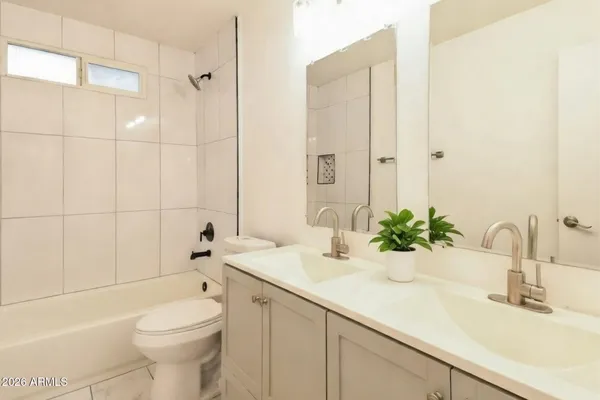 a room with furniture and a table