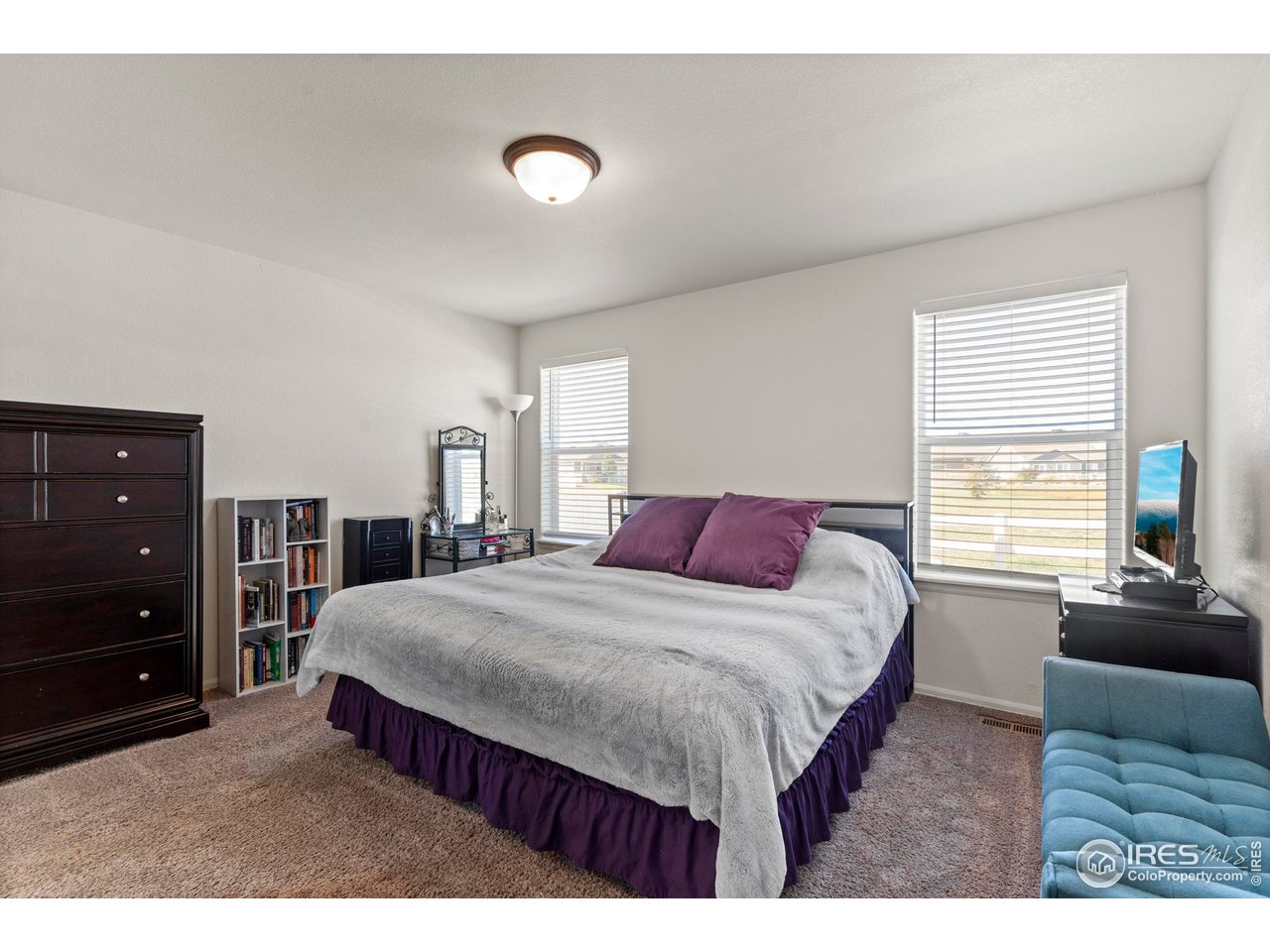 941 Barasingha Street Severance, CO 80550 - Photo 18 of 46 a bedroom with a bed and a dresser