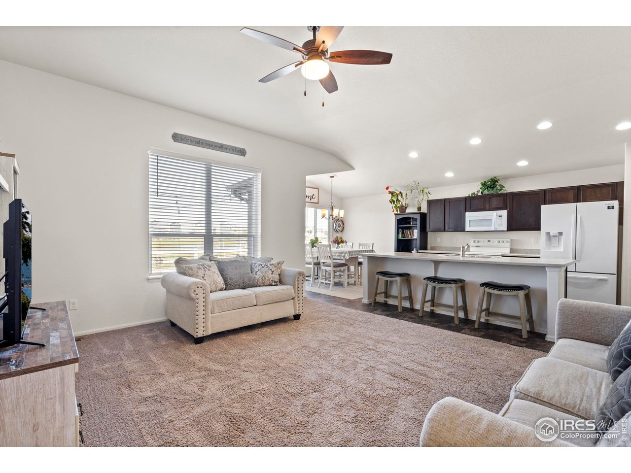 941 Barasingha Street Severance, CO 80550 - Photo 8 of 46 a living room with furniture and a flat screen tv