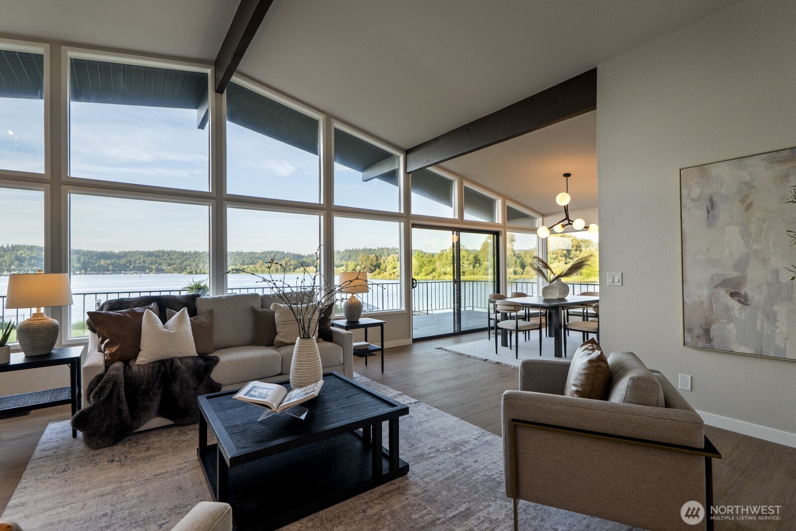 5110 Northwest Sammamish Road Issaquah, WA 98027 - Photo 6 of 40 a living room with furniture and floor to ceiling windows