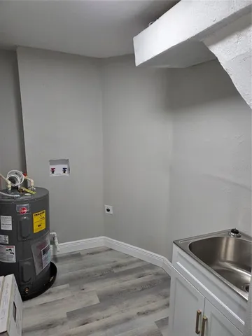 a room with storage and utility