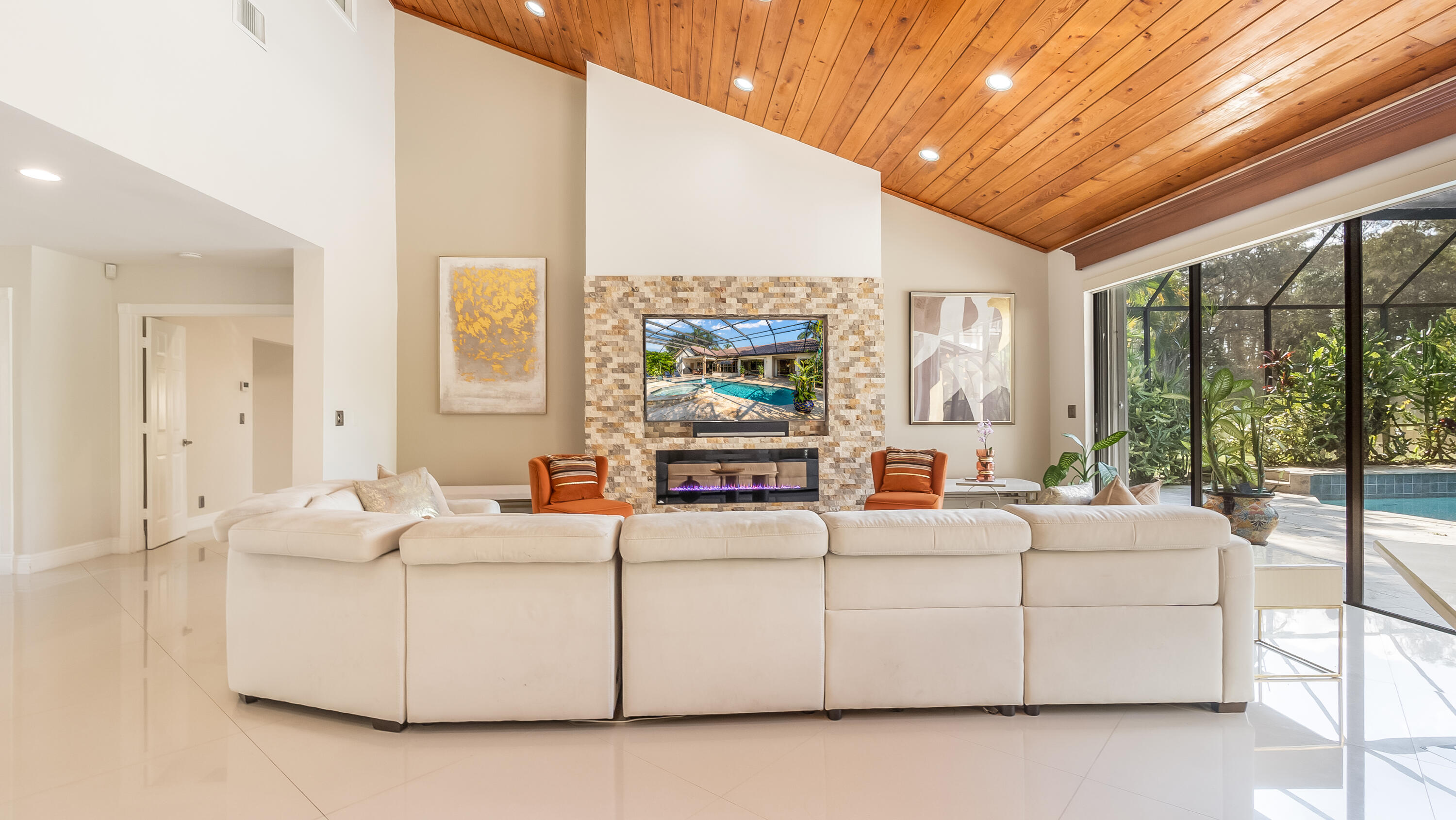 10571 Boca Woods Lane Boca Raton, FL 33428 - Photo 7 of 81 a living room with furniture and large windows