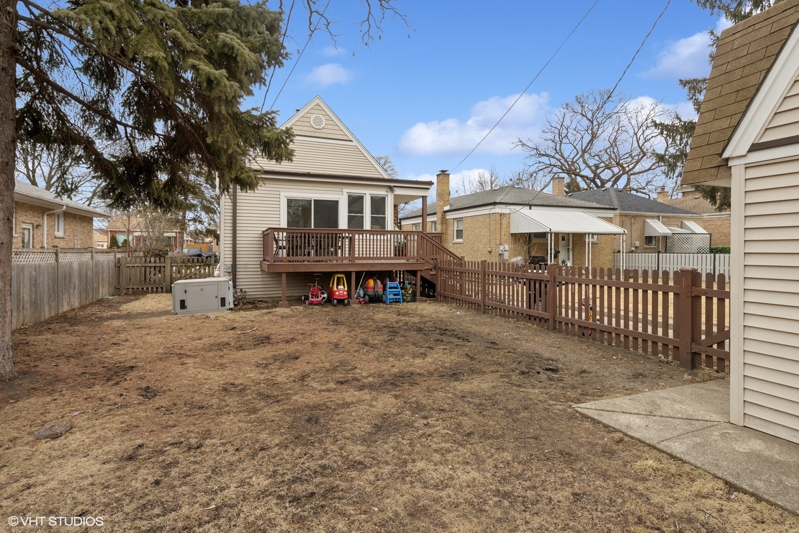 2230 Keystone Avenue North Riverside, IL 60546 - Photo 12 of 12 a view of a house with a wooden deck and a yard