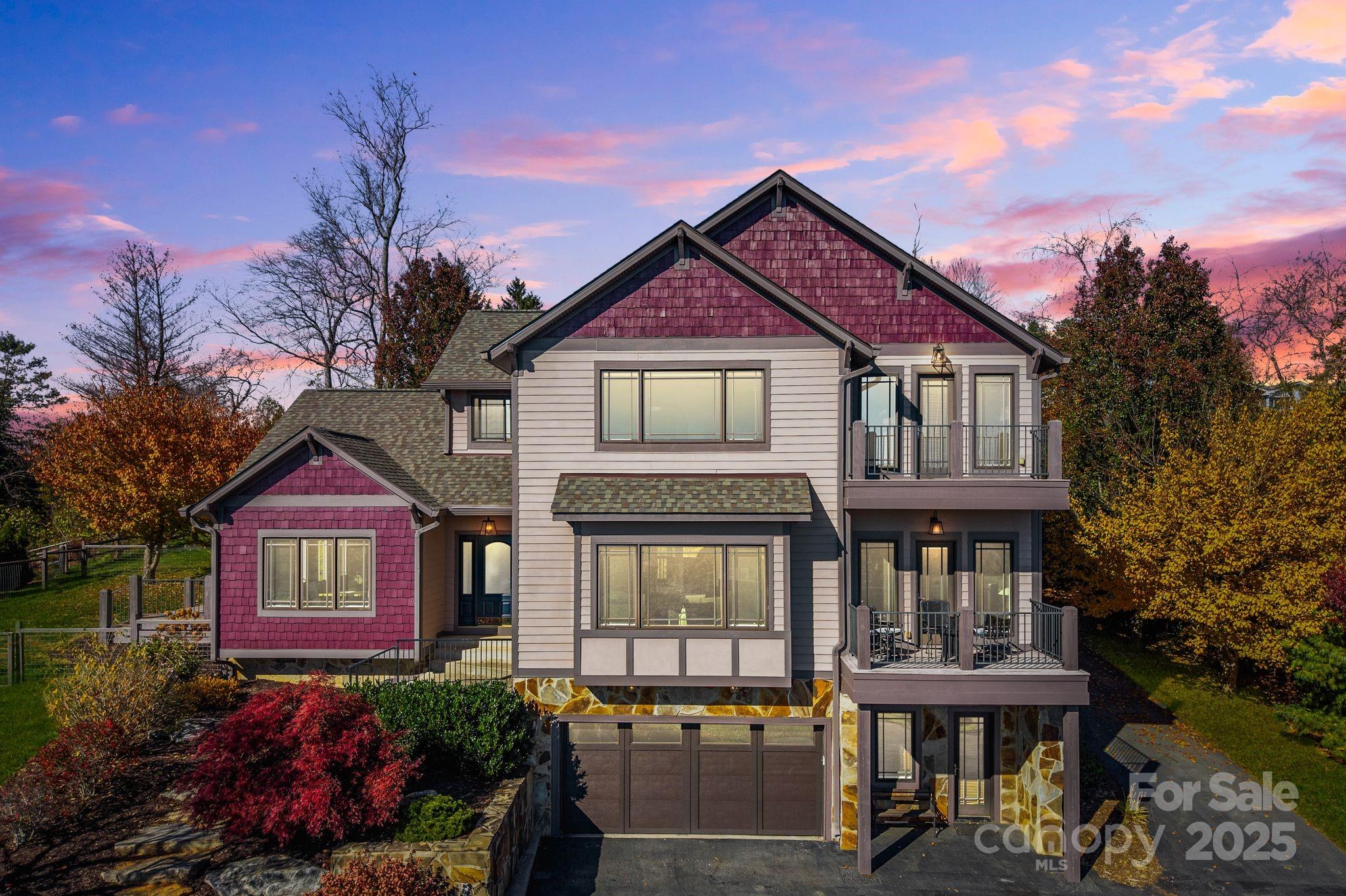 a front view of a house