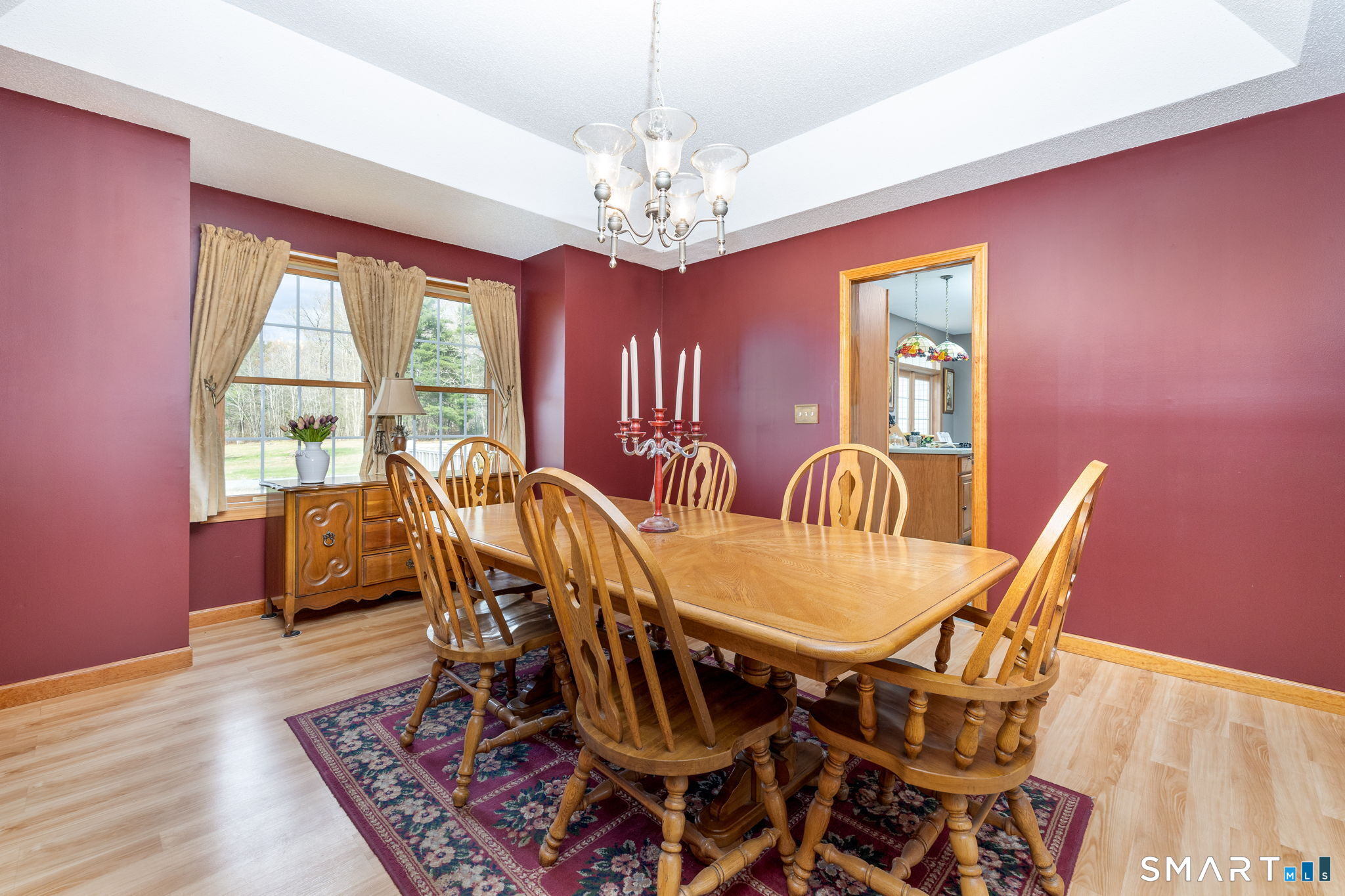85 Salem Road East Haddam, CT 06415 - Photo 14 of 39 a view of a dining room with furniture window and wooden floor