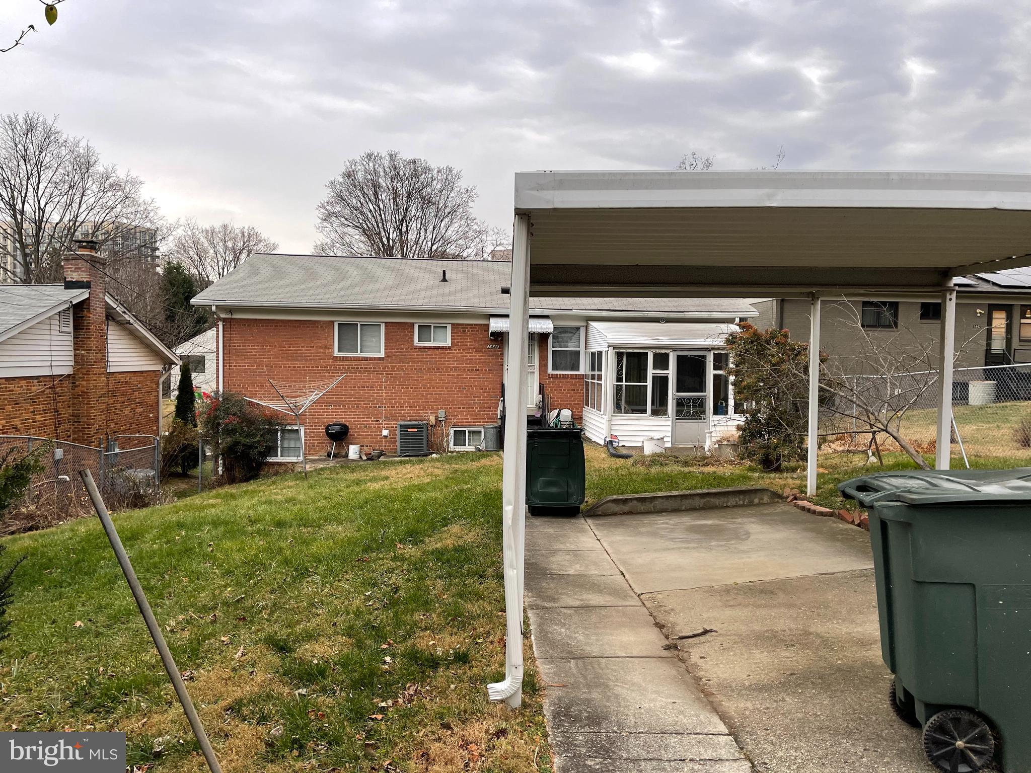 1446 Roxanna Road Northwest Washington, DC 20012 - Photo 18 of 22 Rear yard view from alley