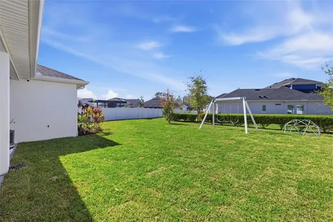 a view of a backyard with a garden