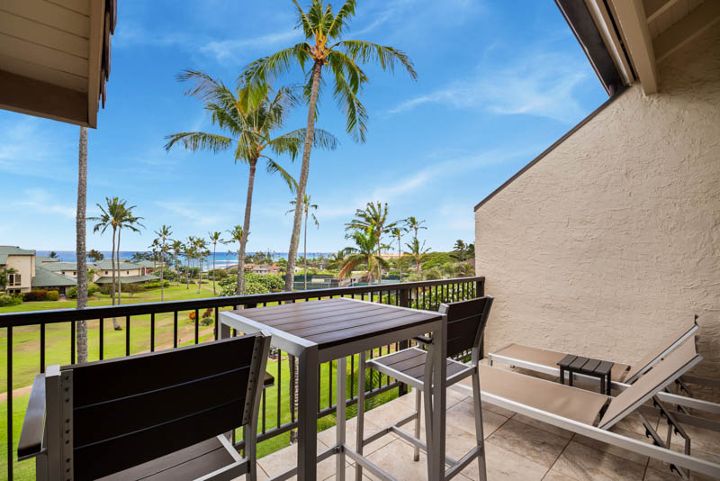 1901 Poipu Road, Unit 633 Koloa, HI 96756 - Photo 20 of 30 a view of balcony with furniture and potted plants
