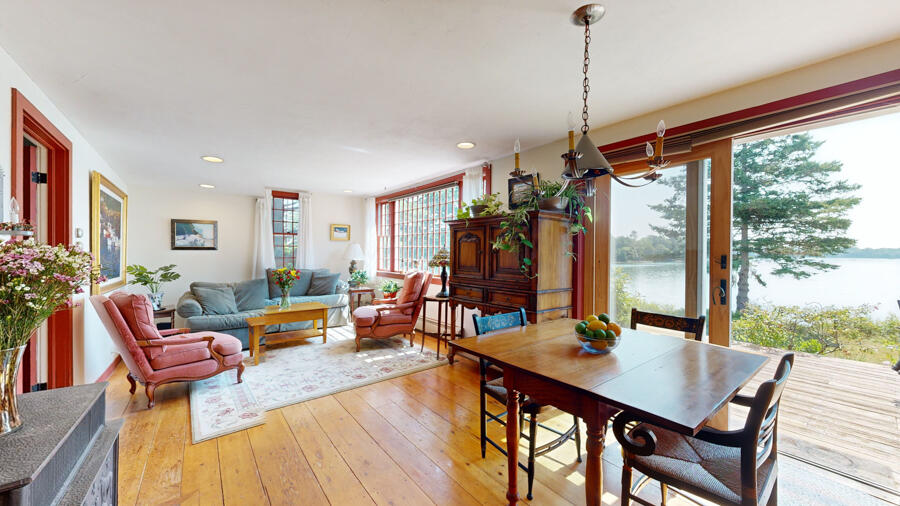 654 Pleasant Point Road Cushing, ME 04563 - Photo 16 of 81 Informa Dining Area w/ Door To Deck