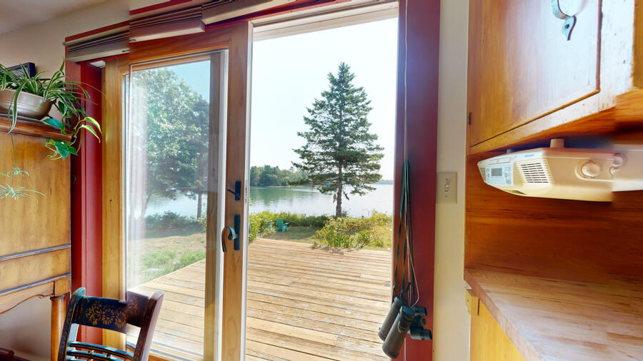 654 Pleasant Point Road Cushing, ME 04563 - Photo 17 of 81 Sliding Door To Large Back Deck