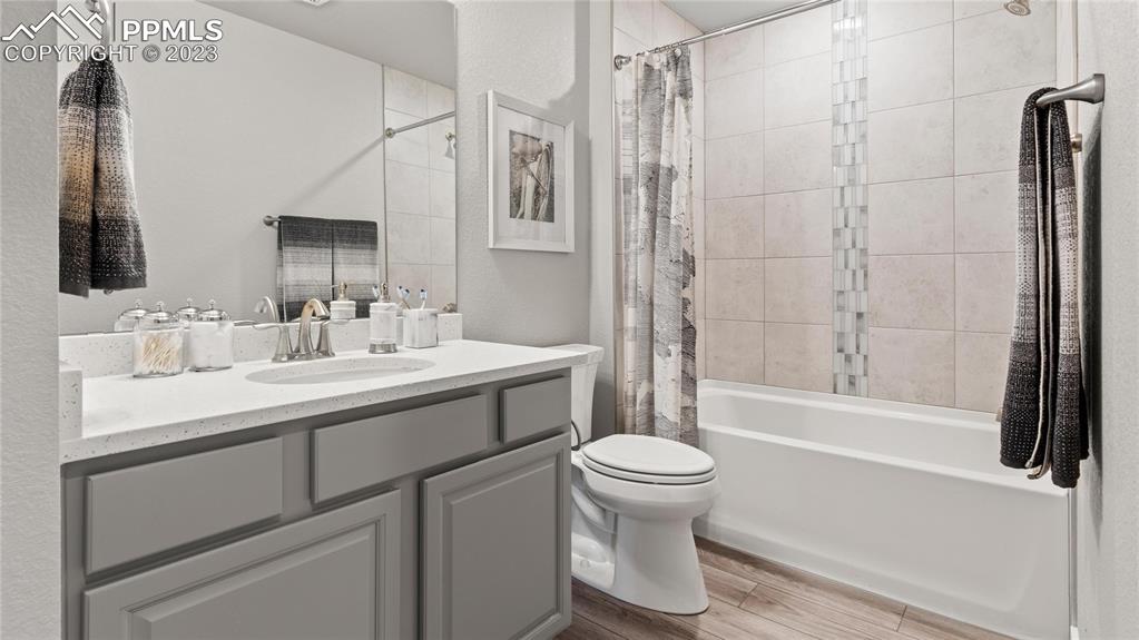 2174 Coyote Mint Drive Monument, CO 80132 - Photo 44 of 50 a bathroom with a sink toilet and shower