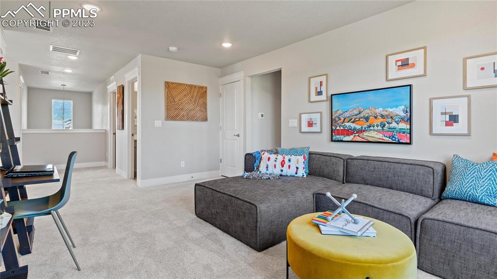 2174 Coyote Mint Drive Monument, CO 80132 - Photo 9 of 50 a living room with furniture and a rug