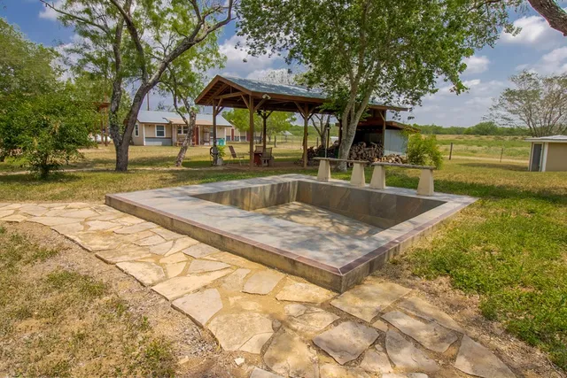 a view of outdoor space with swimming pool