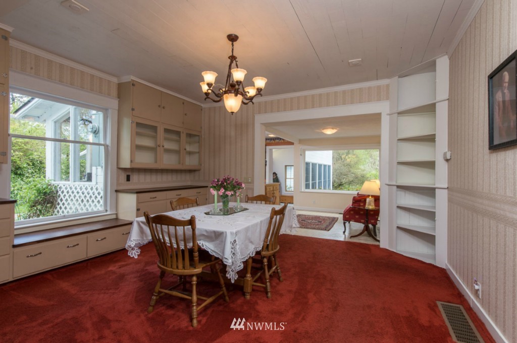 18624 Beall Road Southwest Vashon, WA 98070 - Photo 8 of 25 a view of a dining room with furniture window and outside view
