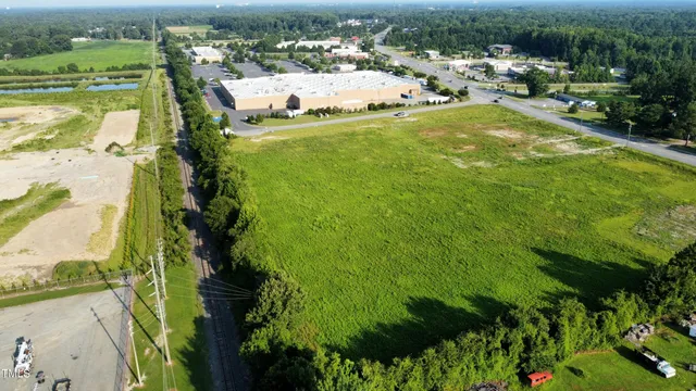 a view of a lake with houses