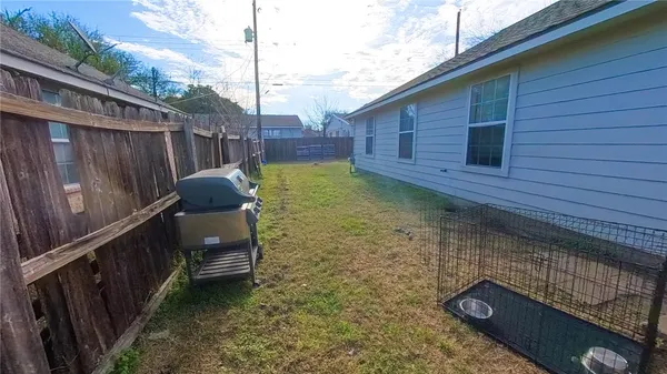 a backyard of a house