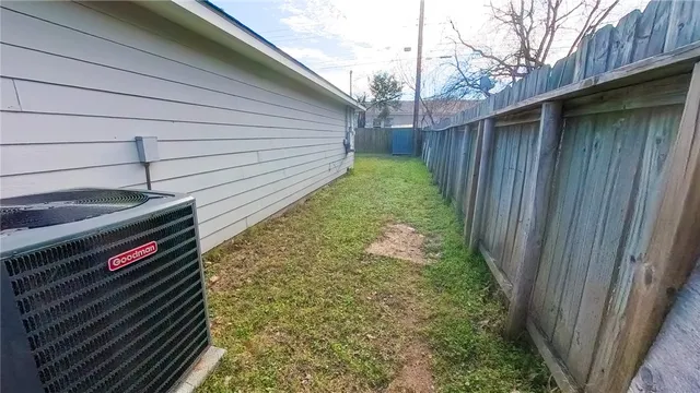 a backyard of a house