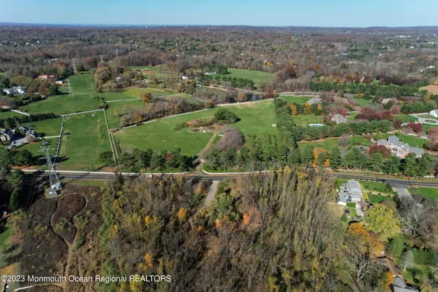 an aerial view of forest