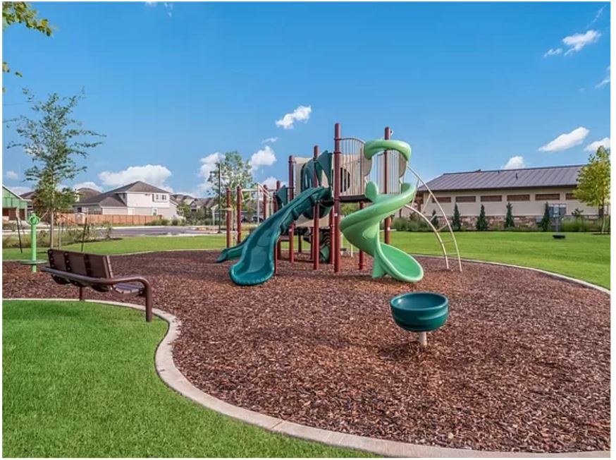 1200 Nokota Bend Georgetown, TX 78626 - Photo 37 of 39 a view of a garden with a slide