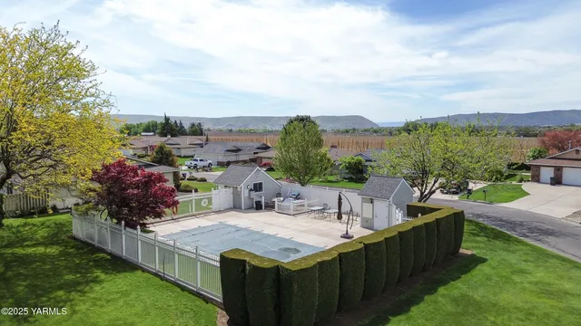 a view of a city from a terrace