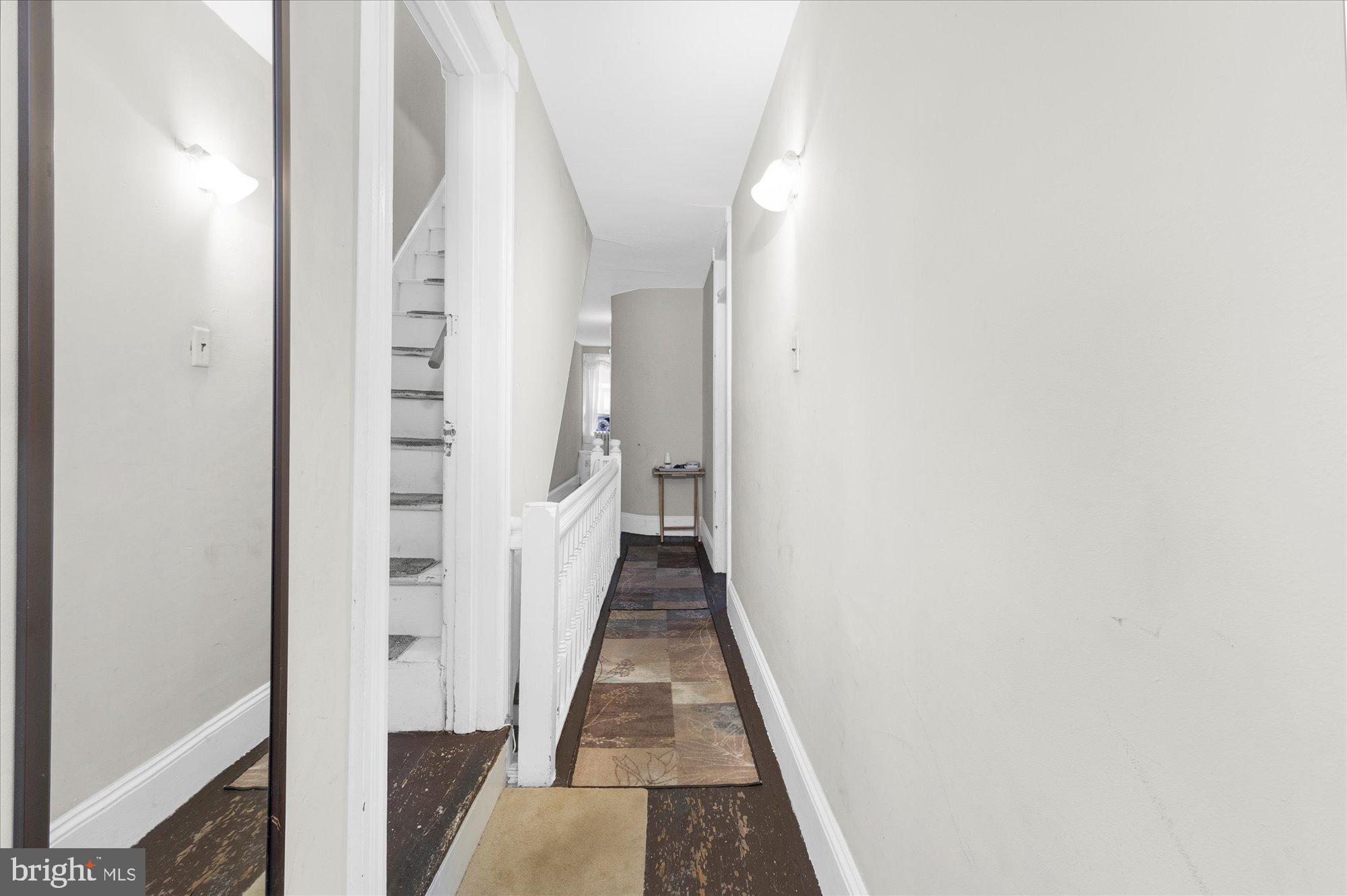 40 Union Street Mount Holly, NJ 08060 - Photo 26 of 41 a view of a hallway with wooden floor and entryway