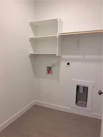 a view of an empty room