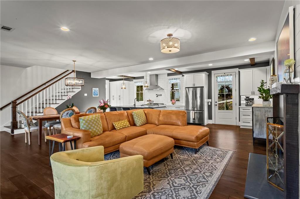 53 Maple Street Roswell, GA 30075 - Photo 9 of 59 a living room with furniture and wooden floor