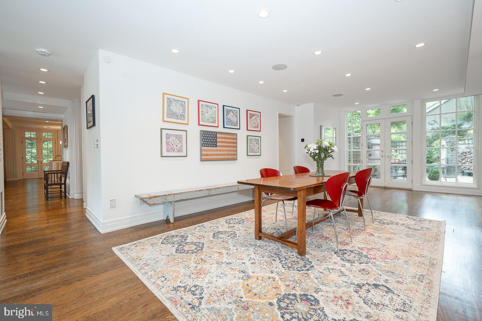 15 Old Gulph Road Gladwyne, PA 19035 - Photo 12 of 66 a living room with furniture a wooden floor and potted plant