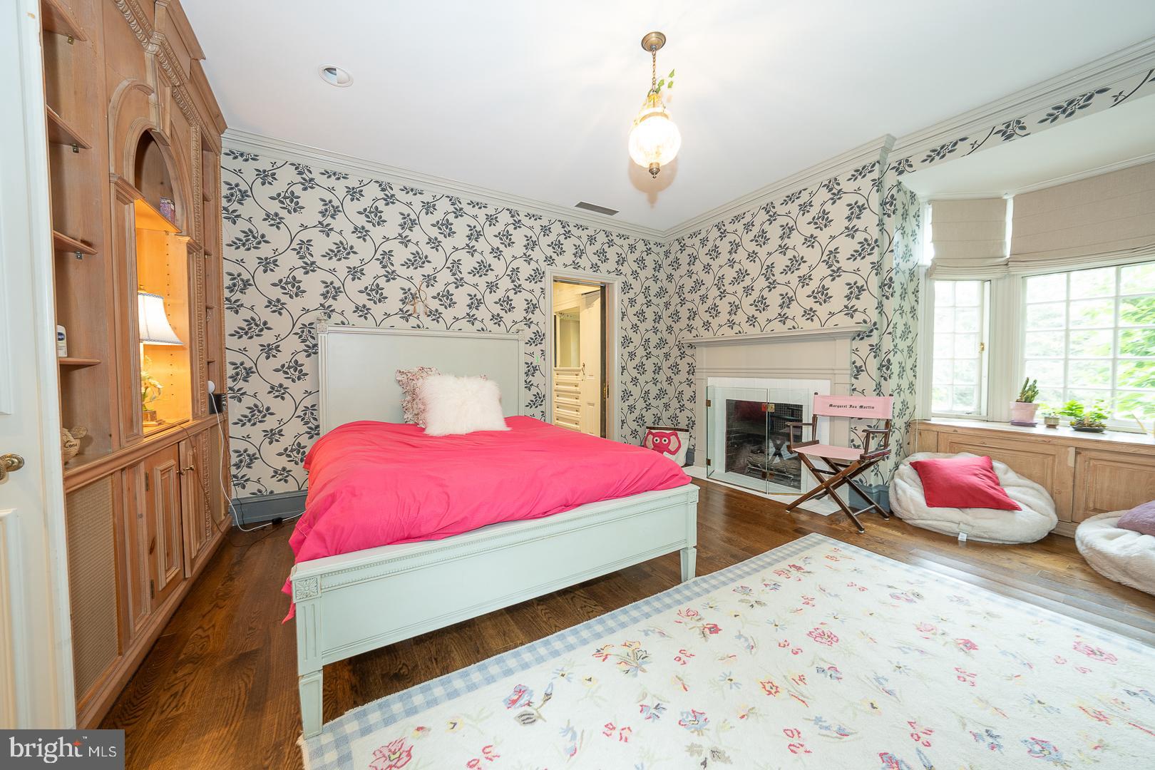 15 Old Gulph Road Gladwyne, PA 19035 - Photo 36 of 66 Bedroom 3 w/Fireplace