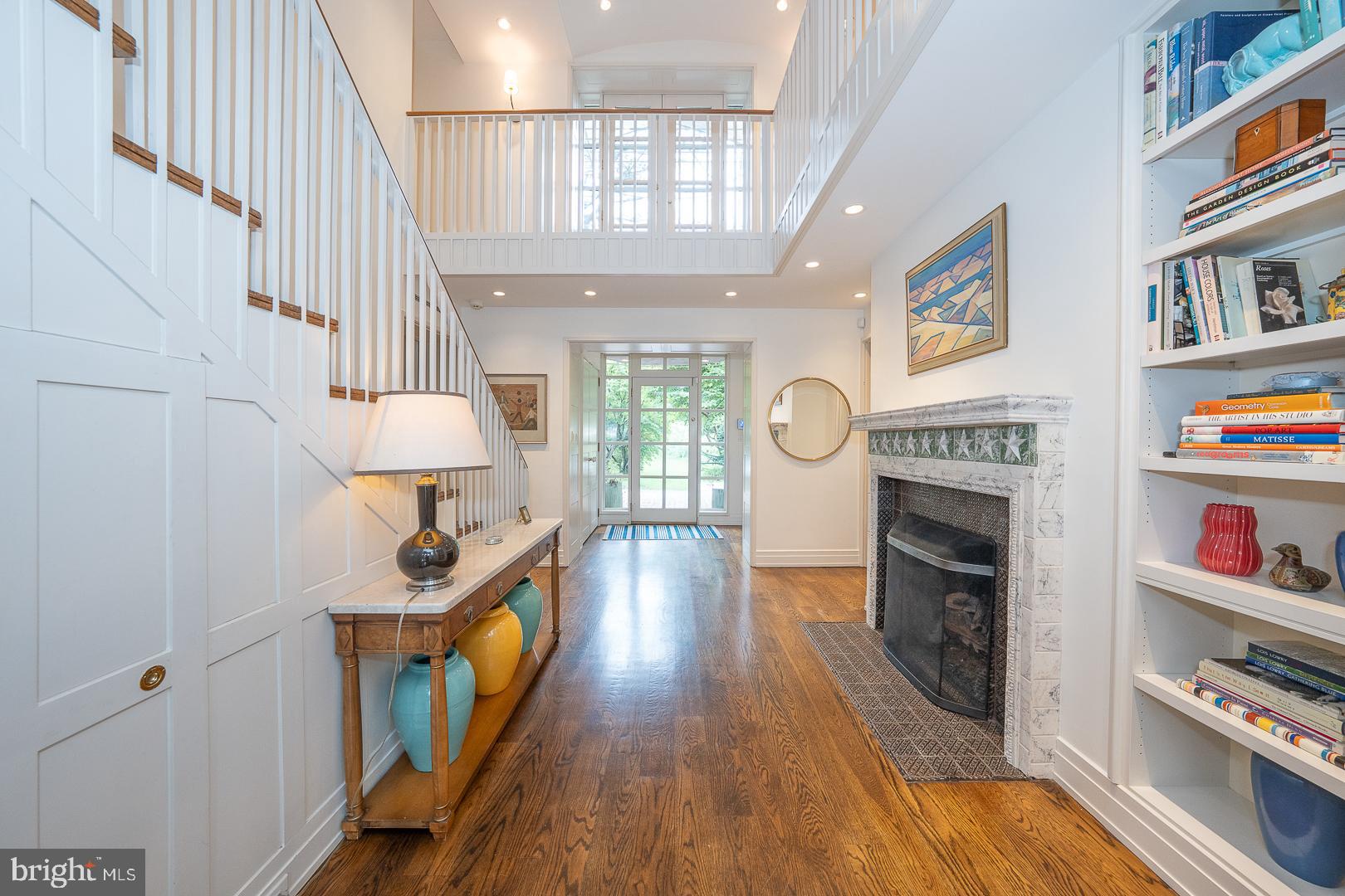 15 Old Gulph Road Gladwyne, PA 19035 - Photo 7 of 66 a living room with furniture and a fireplace