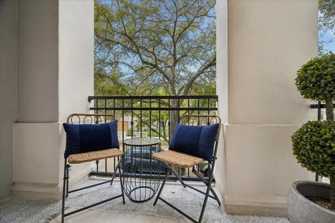 a outdoor living space with patio furniture