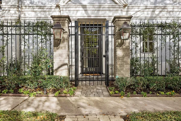 a view of a building with a street
