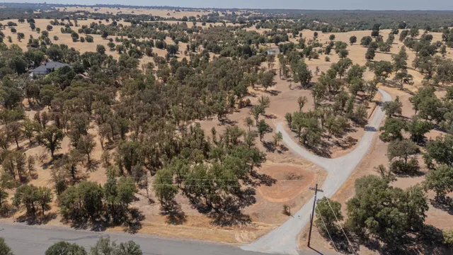 a view of a yard in a lake