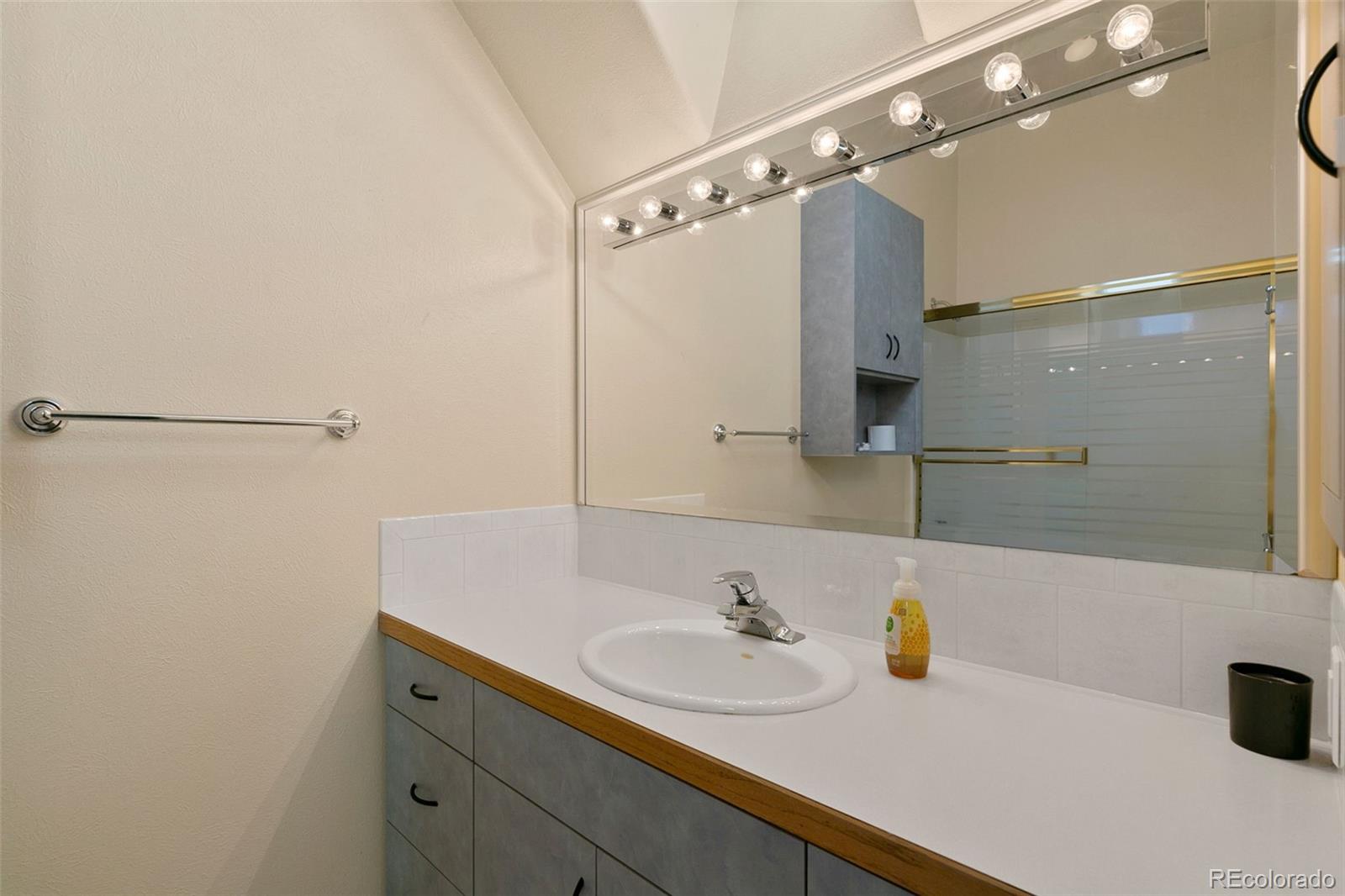 2400 Terry Lake Road Fort Collins, CO 80524 - Photo 25 of 44 a bathroom with a sink and a mirror