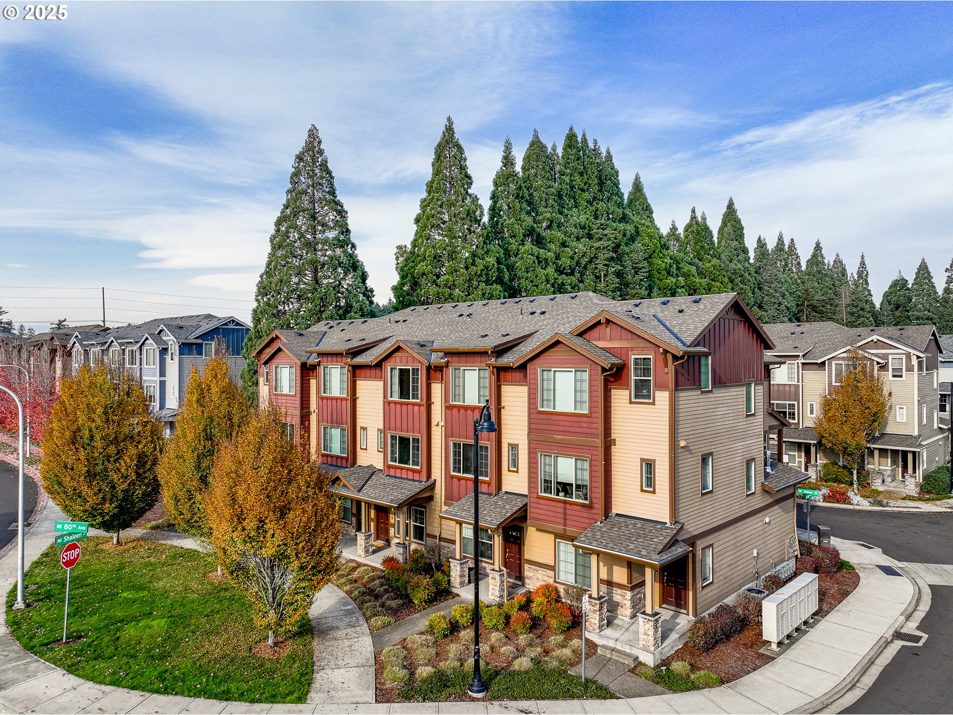 7974 Northeast Heiser Street Hillsboro, OR 97006 - Photo 29 of 32 a aerial view of a house with swimming pool and furniture