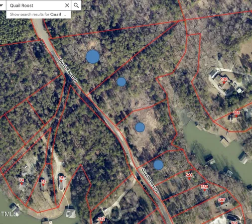 a view of a lake with houses