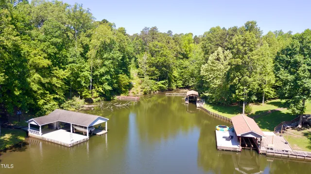 a view of a swimming pool with an outdoor space