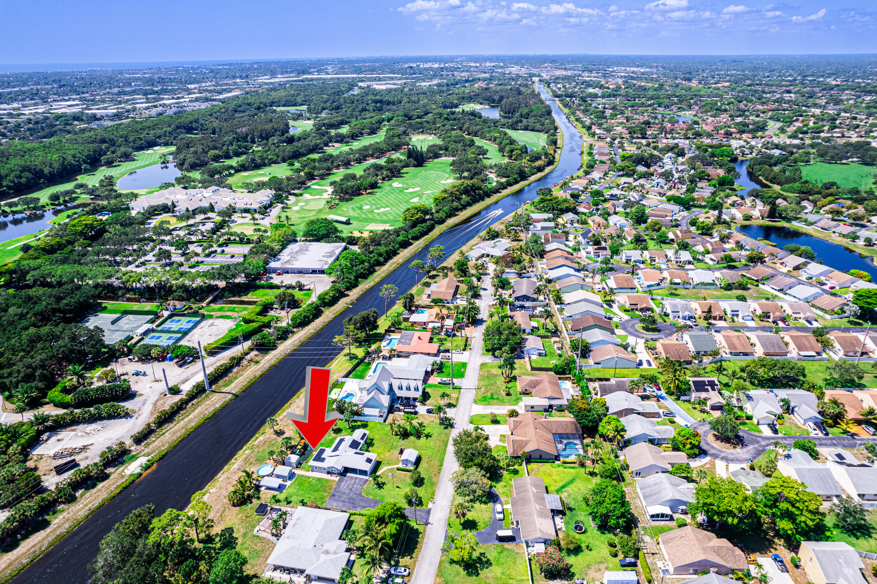 7100 Thompson Road Boynton Beach, FL 33426 - Photo 47 of 50 Canal Access to Lake Ida