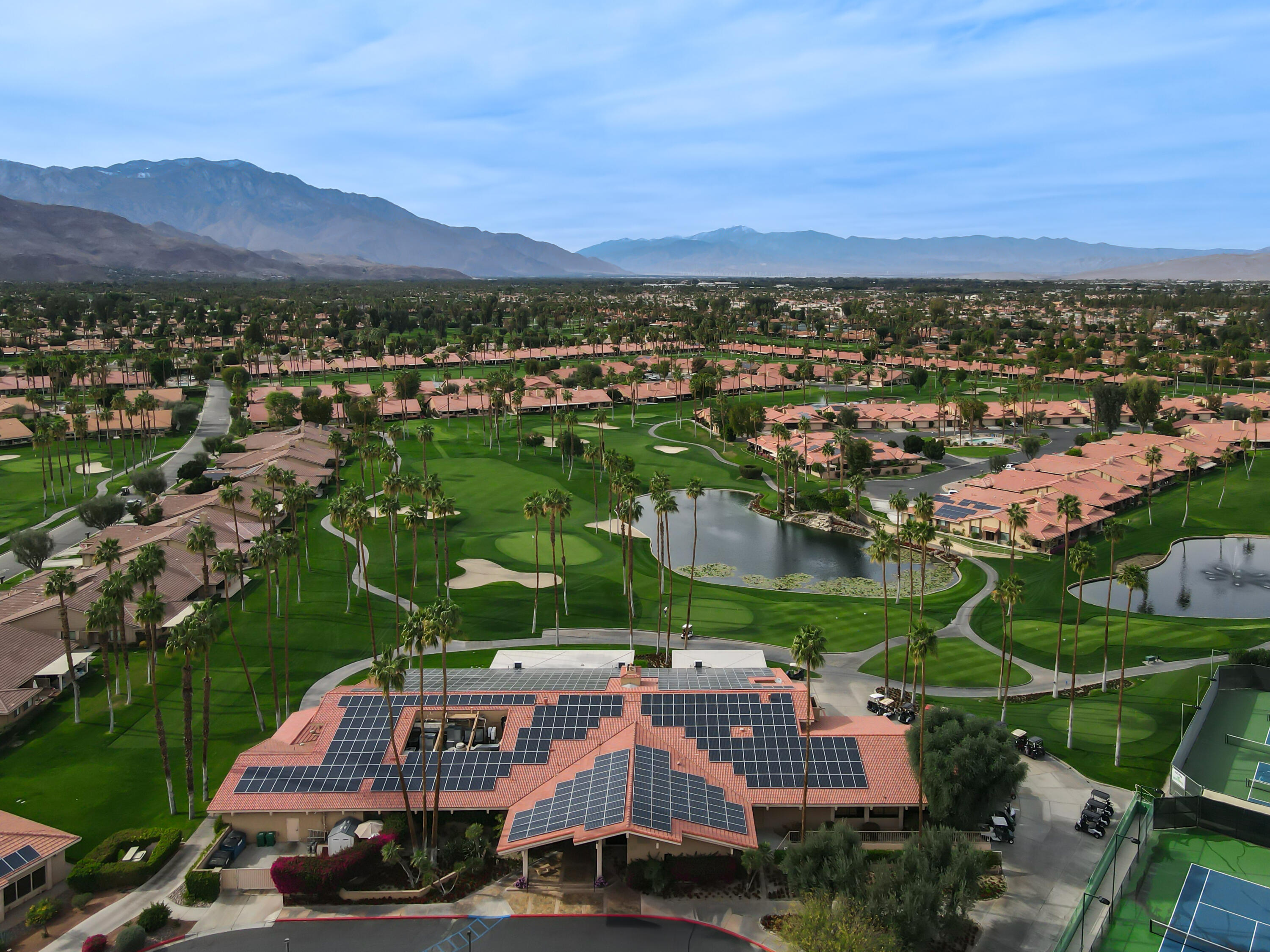 43 Conejo Circle Palm Desert, CA 92260 - Photo 45 of 58 an aerial view of residential houses and city street