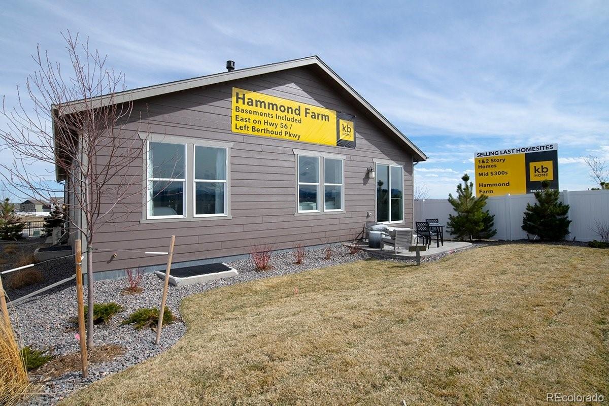 2199 Barela Drive Berthoud, CO 80513 - Photo 31 of 32 a view of backyard with sitting area
