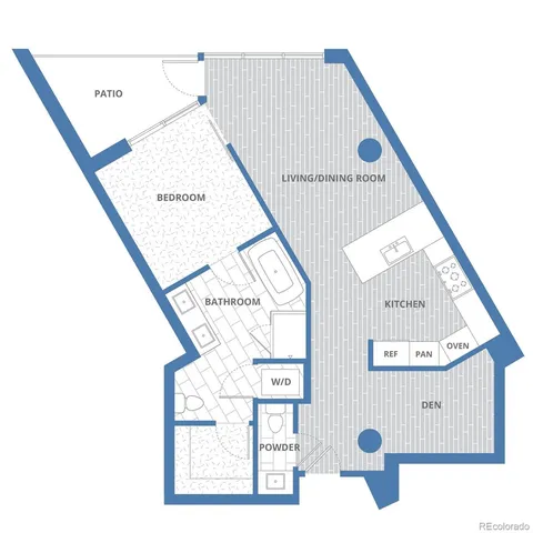 a view of a hallway with a large window