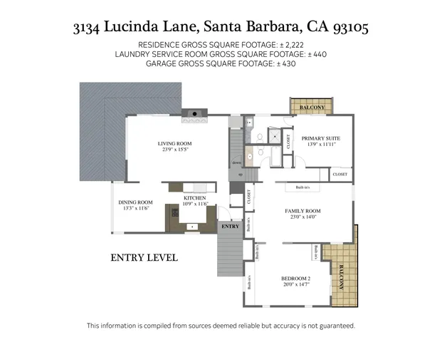 $1,995,000 | 3134 Lucinda Lane, Santa Barbara, CA 93105