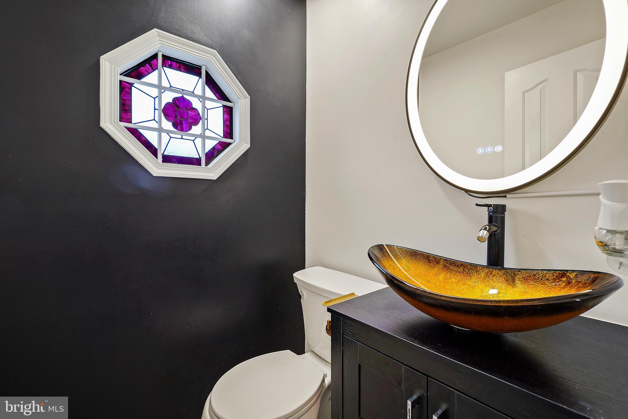 315 Argosy Drive Gaithersburg, MD 20878 - Photo 21 of 48 a bathroom with a toilet a sink and a mirror