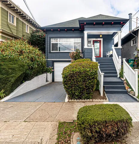 a front view of a house