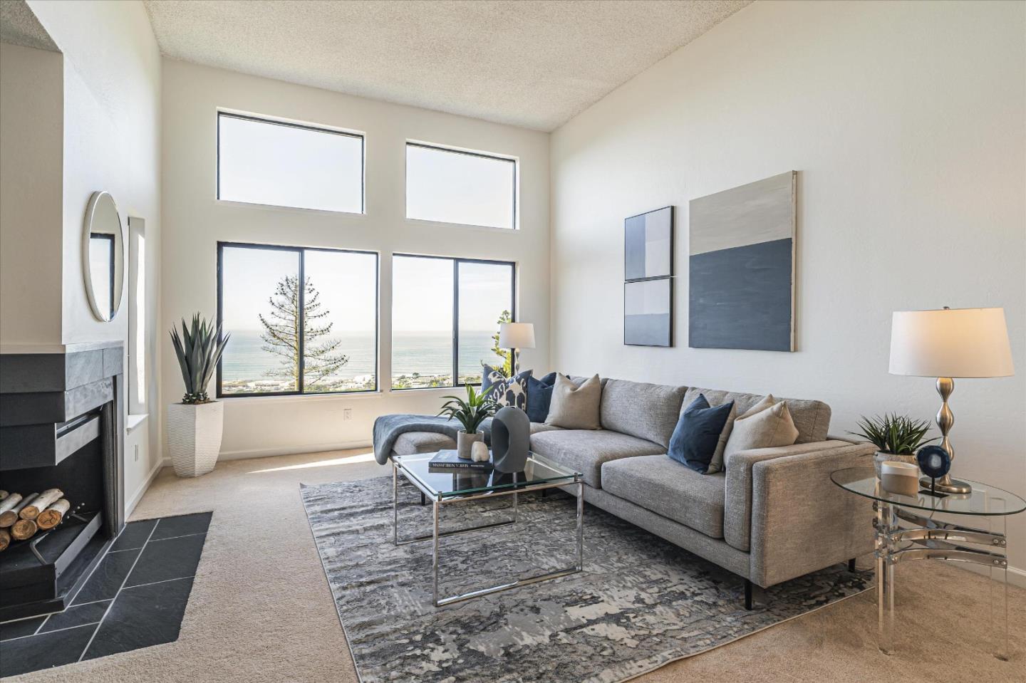 290 Beachview Avenue, Unit 39 Pacifica, CA 94044 - Photo 9 of 63 a living room with furniture and a large window