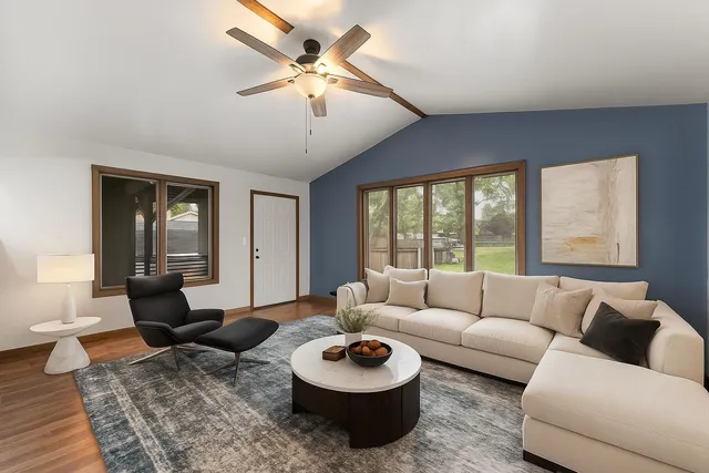 a view of a backyard of the house