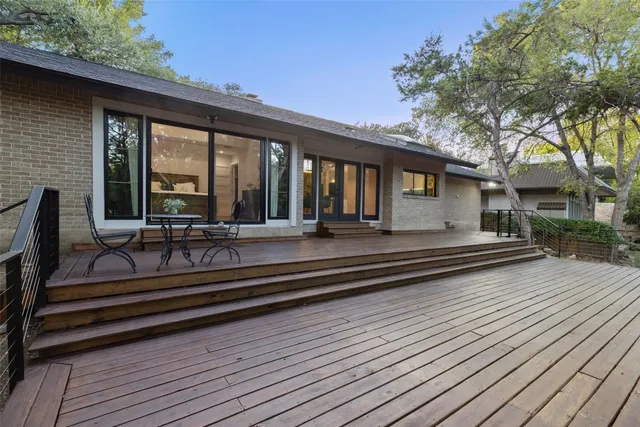 a view of outdoor space and deck