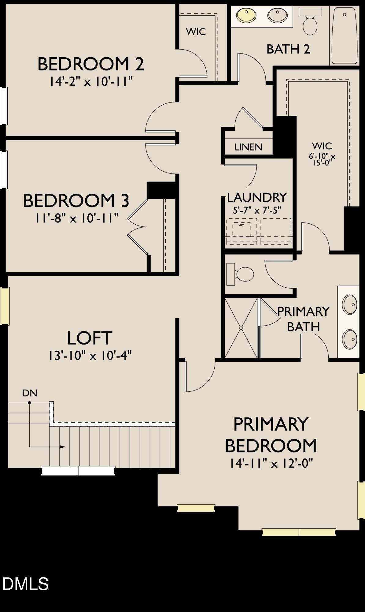 2836 Quarry Road, Unit 175 Rolesville, NC 27571 - Photo 5 of 23 PNT35 175_Murphy_Second Floor