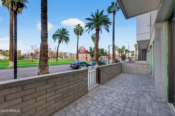 a view of a room with outdoor space