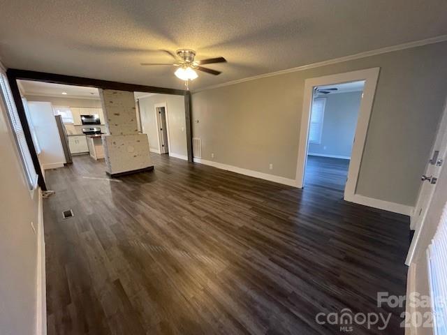 443 17th Street Cramerton, NC 28032 - Photo 4 of 20 wooden floor in an empty room with a mirror